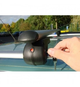 Σετ 2 Μπάρες Αλουμινίου Station Μαύρες 120cm