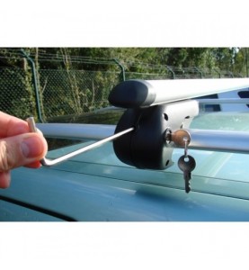 Σετ 2 Μπάρες Αλουμινίου Station Μαύρες 120cm