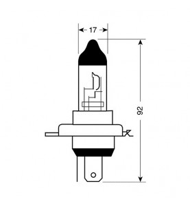 Λάμπες Αυτοκινήτου H4 12v 60/55w Blu-Xe 4.500k +20% Κουτί 2τμχ.