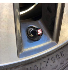 Καπάκια Βαλβίδων Αυτοκινήτου Με Μπρελόκ Seat 5τμχ