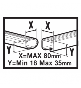 Μπαγκαζιέρα Mania 580l 225x89x37cm Διπλό Άνοιγμα - Μαύρη