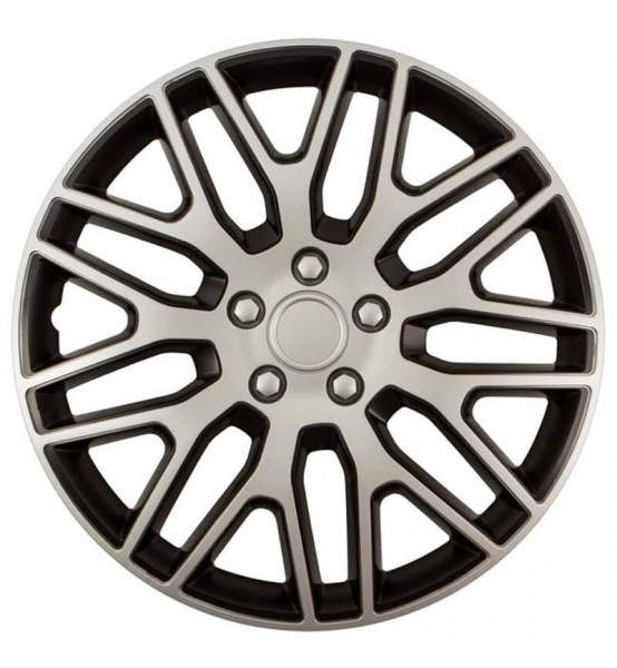 Τάσια Τροχών Αυτοκινήτου Versaco Dakar 14" Ασημί/Μαύρο - 4τμχ.