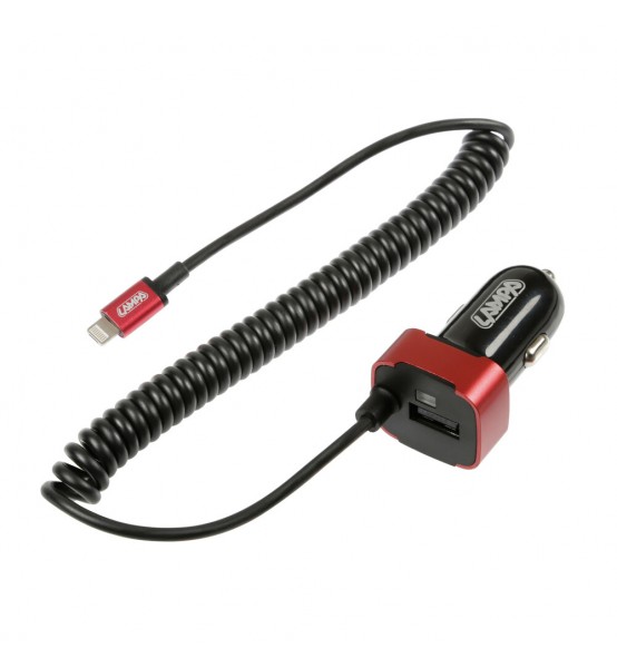 Φορτιστής Αναπτήρα Για (Apple 8 Pin / Micro Usb) Με 1 Θύρα Usb Γρήγορη Φόρτιση 2500mA 12/24V - 1τμχ.