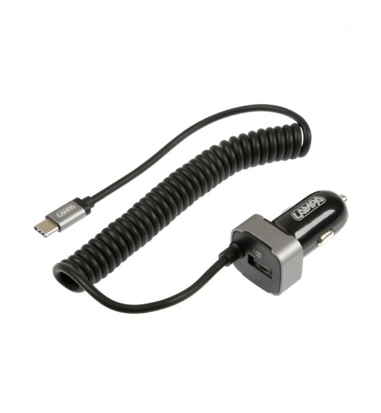 Φορτιστής Αναπτήρα Αυτοκινήτου Usb Type-C Με 1 Θύρα Usb Γρήγορη Φόρτιση 3000 mA 12/24v - 1τμχ.