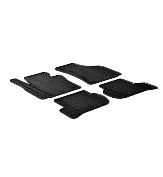 Πατάκια Αυτοκινήτου Gledring Seat Leon II 1p / Cupra (2005-2013) Μαύρο - 4τμχ.