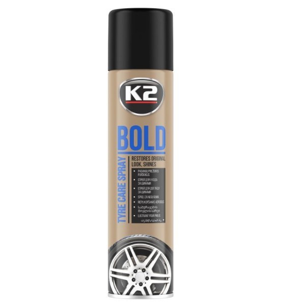 Σπρέι Καθαρισμού Και Συντήρησης Ελαστικών K2 Bold Tyre Care 600ml