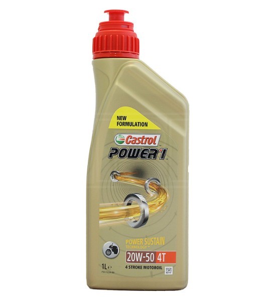 Λάδι Κινητήρα Μοτοσυκλέτας Castrol Power 1 4T 20w-50 1L