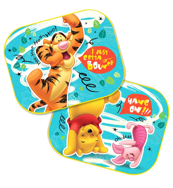 Ηλιοπροστασίες Πλαϊνές Σκίαστρα Αυτοκινήτου Με Βεντούζα AMiO Winnie The Pooh – 2τμχ.