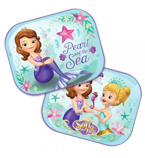 Ηλιοπροστασίες Πλαϊνές Σκίαστρα Αυτοκινήτου Με Βεντούζα AMiO Sofia The First – 2τμχ.