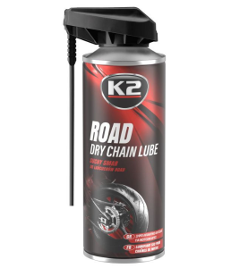 Ξηρό Λιπαντικό Αλυσίδας για Μοτοσυκλέτες Δρόμου K2 Road Dry Chain Lube 400ml.