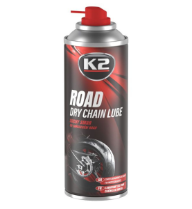 Ξηρό Λιπαντικό Αλυσίδας για Μοτοσυκλέτες Δρόμου K2 Road Dry Chain Lube 400ml.