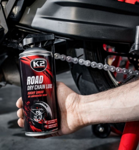 Ξηρό Λιπαντικό Αλυσίδας για Μοτοσυκλέτες Δρόμου K2 Road Dry Chain Lube 400ml.