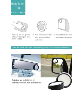 Καθρέφτης Τυφλού Σημείου (Νεκρής Γωνίας) Αυτοκινήτου Hypersonic 100R 2τμχ.