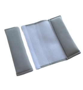 Προστατευτικά Μαξιλαράκια Ζώνης Ασφαλείας Αυτοκινήτου Γκρι 2τμχ