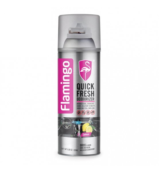 Απολυμαντικό & Αποσμητικό Κλιματισμού Flamingo Quick Fresh Deodorizer Άρωμα λεμόνι 220ml