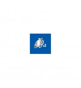 Καθρέφτης Αυτοκινήτου Εξωτερικός Πρόσθετος Διπλός Ρυθμιζόμενος Lampa Twin - 1τμχ.