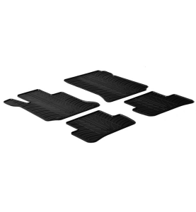 Πατάκια Αυτοκινήτου Λαστιχένια Gledring (0323) για Mercedes C-Class W204 2007-2013 Μαύρο 4τμχ.