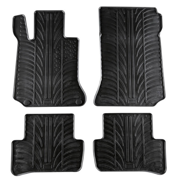 Πατάκια Αυτοκινήτου Λαστιχένια Gledring (0323) για Mercedes C-Class W204 2007-2013 Μαύρο 4τμχ.