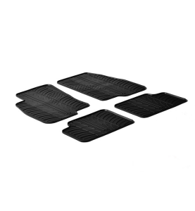 Πατάκια Αυτοκινήτου Λαστιχένια Gledring (0130) για Fiat Grande Punto 2005-2010 Μαύρο 4τμχ.