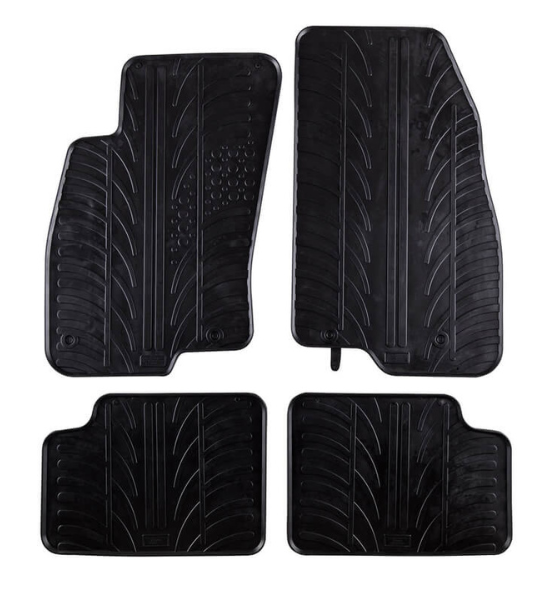 Πατάκια Αυτοκινήτου Λαστιχένια Gledring (0130) για Fiat Grande Punto 2005-2010 Μαύρο 4τμχ.