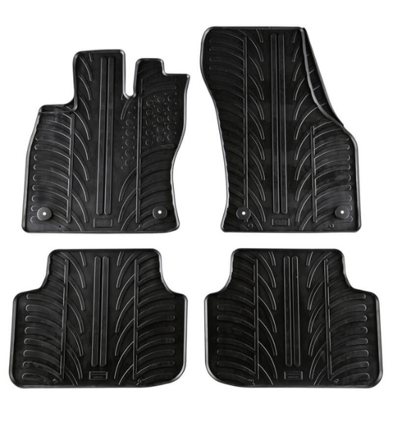 Πατάκια Αυτοκινήτου Λαστιχένια Gledring (0338) για Skoda Octavia III 2013-2019 Limousine / Estate Χειροκίνητο Μαύρο 4τμχ.