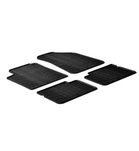 Πατάκια Αυτοκινήτου Λαστιχένια Gledring (0131) για Fiat Bravo 2007+ / Lancia Delta 2009+ (5πορτο) Μαύρο 4τμχ.