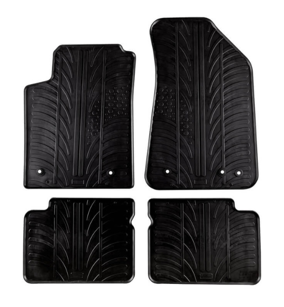 Πατάκια Αυτοκινήτου Λαστιχένια Gledring (0131) για Fiat Bravo 2007+ / Lancia Delta 2009+ (5πορτο) Μαύρο 4τμχ.