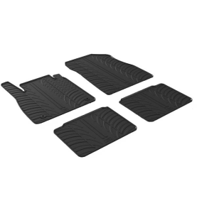 Πατάκια Αυτοκινήτου Λαστιχένια Gledring (0299) για Nissan Micra Hatchback 2017+ Μαύρο 4τμχ.