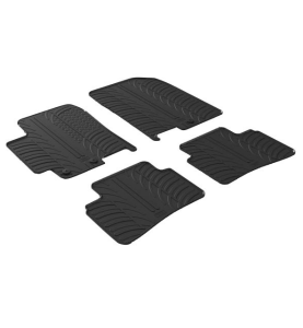 Πατάκια Αυτοκινήτου Λαστιχένια Gledring για Kia Rio Hatchback 01.2017+ / Stonic 10.2017+ Μαύρο 4τμχ.