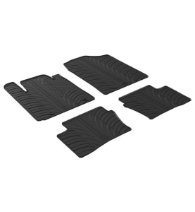 Πατάκια Αυτοκινήτου Λαστιχένια Gledring (0599) για Kia Picanto 2017+ Μαύρο 4τμχ.