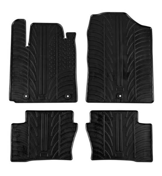 Πατάκια Αυτοκινήτου Λαστιχένια Gledring (0599) για Kia Picanto 2017+ Μαύρο 4τμχ.