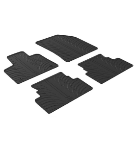 Πατάκια Αυτοκινήτου Λαστιχένια Gledring (0097) για Opel Grandland X 2017+ Μαύρα 4τμχ.