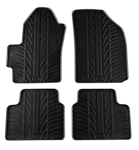 Πατάκια Αυτοκινήτου Λαστιχένια Gledring (0183) για Chevrolet Spark 2005-2010 Μαύρα 4τμχ.