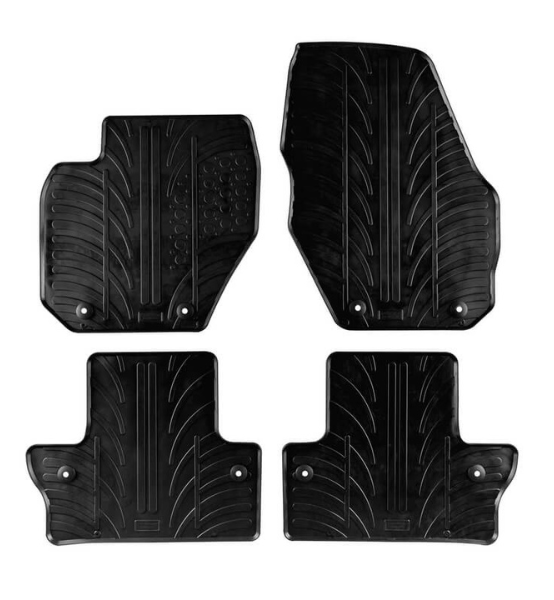 Πατάκια Αυτοκινήτου Λαστιχένια Gledring (0386) για Volvo S60 & V60 2010-08.2018 Μαύρα 4τμχ.