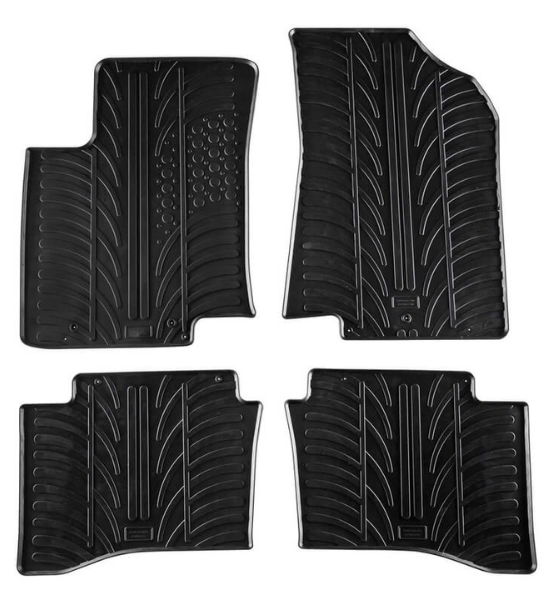 Πατάκια Αυτοκινήτου Λαστιχένια Gledring (0236) για Kia Rio 2011-12.2016 (Πεντάθυρο Hatchback) Μαύρα 4τμχ.