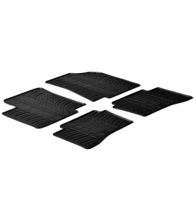 Πατάκια Αυτοκινήτου Λαστιχένια Gledring (0236) για Kia Rio 2011-12.2016 (Πεντάθυρο Hatchback) Μαύρα 4τμχ.