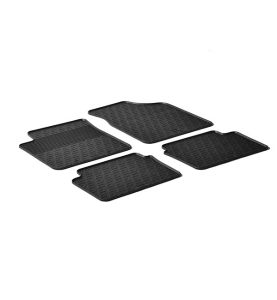 Πατάκια Αυτοκινήτου Λαστιχένια Gledring (0195) για Hyundai I10 2008-2013 Μαύρα 4τμχ.