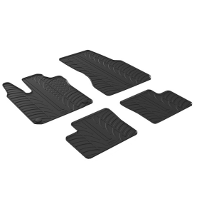 Πατάκια Αυτοκινήτου Λαστιχένια Gledring (0462) για Smart Forfour 453 2014+ Μαύρα 4τμχ.