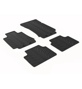 Πατάκια Αυτοκινήτου Λαστιχένια Gledring (0567) για Alfa Romeo Giulia Sedan 2016+ Μαύρα 4τμχ.