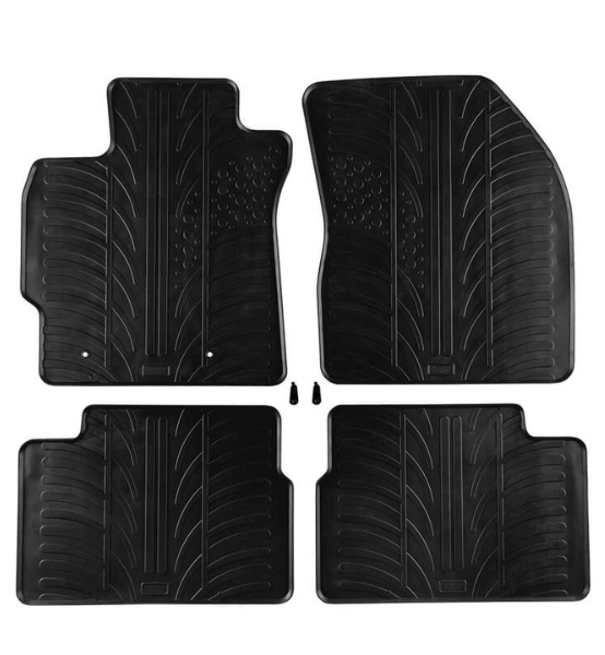 Πατάκια Αυτοκινήτου Λαστιχένια Gledring (0260) για Toyota Auris 2007-2012 / Corolla Sedan 2007-2013 Μαύρα 4τμχ.