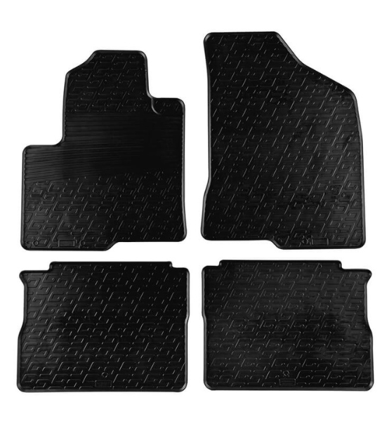 Πατάκια Αυτοκινήτου Λαστιχένια Gledring (0194) για Hyundai Santa FE 2005-2012 Μαύρα 4τμχ.
