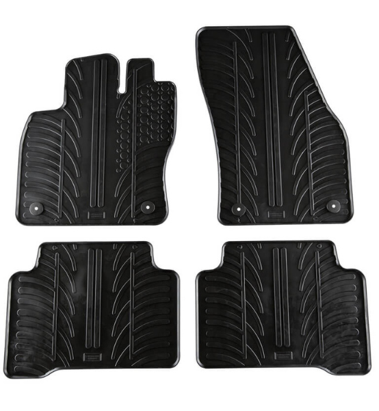 Πατάκια Αυτοκινήτου Λαστιχένια Gledring (0079) για VW Touran 10.2015+ Μαύρα 4τμχ.