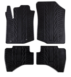 Πατάκια Αυτοκινήτου Λαστιχένια Gledring (0161) για Citroen C1 2014+ / Peugeot 108 2014+ Μαύρα 4τμχ.