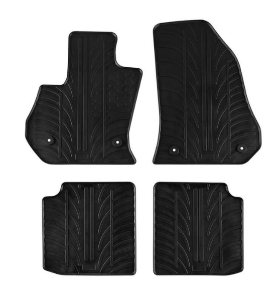 Πατάκια Αυτοκινήτου Λαστιχένια Gledring (0581) για Fiat 500L 2017+ Μαύρα 4τμχ.