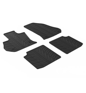 Πατάκια Αυτοκινήτου Λαστιχένια Gledring (0581) για Fiat 500L 2017+ Μαύρα 4τμχ.