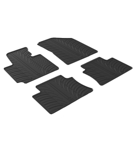 Πατάκια Αυτοκινήτου Λαστιχένια Gledring (0239) για Kia Soul 2014-2019 Μαύρα 4τμχ.