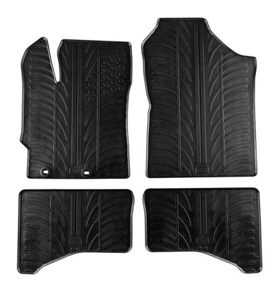 Πατάκια Αυτοκινήτου Λαστιχένια Gledring (0269) για Toyota Yaris Hybrid 2012-2020 Μαύρα 4τμχ