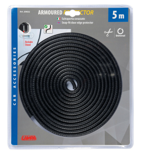 Προστατευτικό Άκρων Πόρτας Αυτοκινήτου Λαστιχένιο με Εσωτερικό Λαμάκι Lampa Armoured Protector 5m