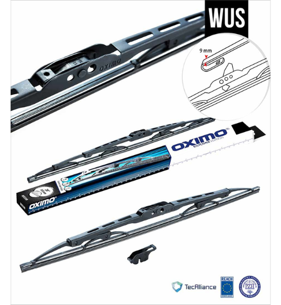 Υαλοκαθαριστήρας Αυτοκινήτου με Κατασκευή Πλαισίου Εμπρόσθιος Oximo U-Type Frame Wipers WUS 500mm 1τμχ.