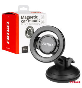 Βάση Στήριξης Κινητού για Τζάμι/Ταμπλό Μαγνητική με Βεντούζα AMiO My Mag 1τμχ.